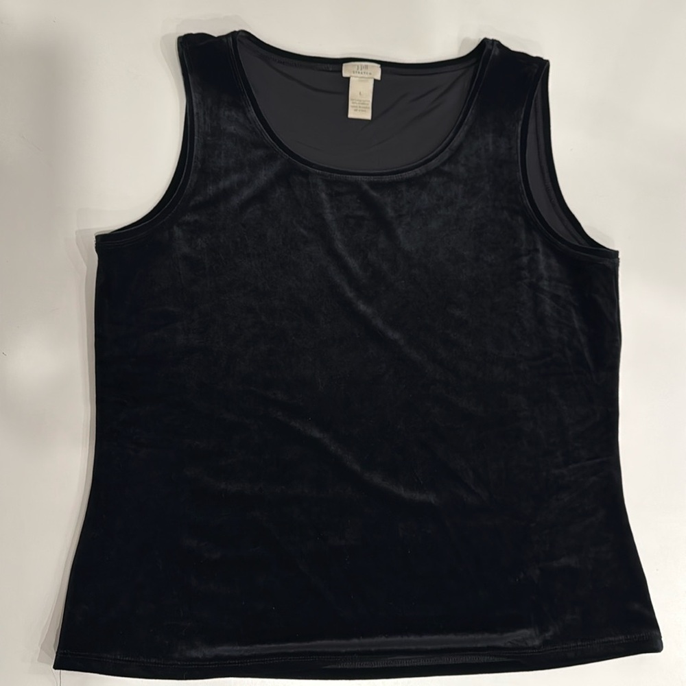 Excellent condition:  J. Jill stretch women’s velvet tank top, size L
